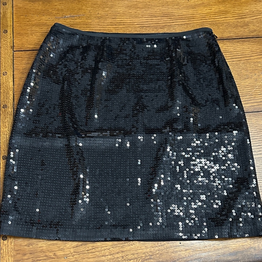 Ann Taylor Sparkling Black Skirt